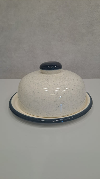 DDR Vintage Butterdose Keramik VEB Torgau Steingut