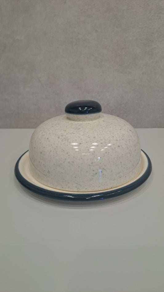 DDR Vintage Butterdose Keramik VEB Torgau Steingut