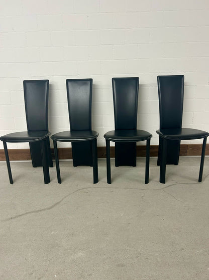 4 Design Stühle Leder Frag Psyra Handgefertigt Italien