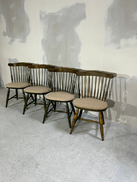 4er Set Stühle "Nesto" Vintage Skandi-Stil Mid Century Holz