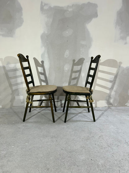 2er Set Skandinavische Nesto Stühle Vintage Landhausstil