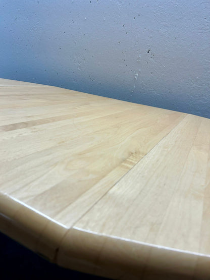 6 Eckiger Esstisch Erle mit 2 Einlegeplatten stabil Tisch