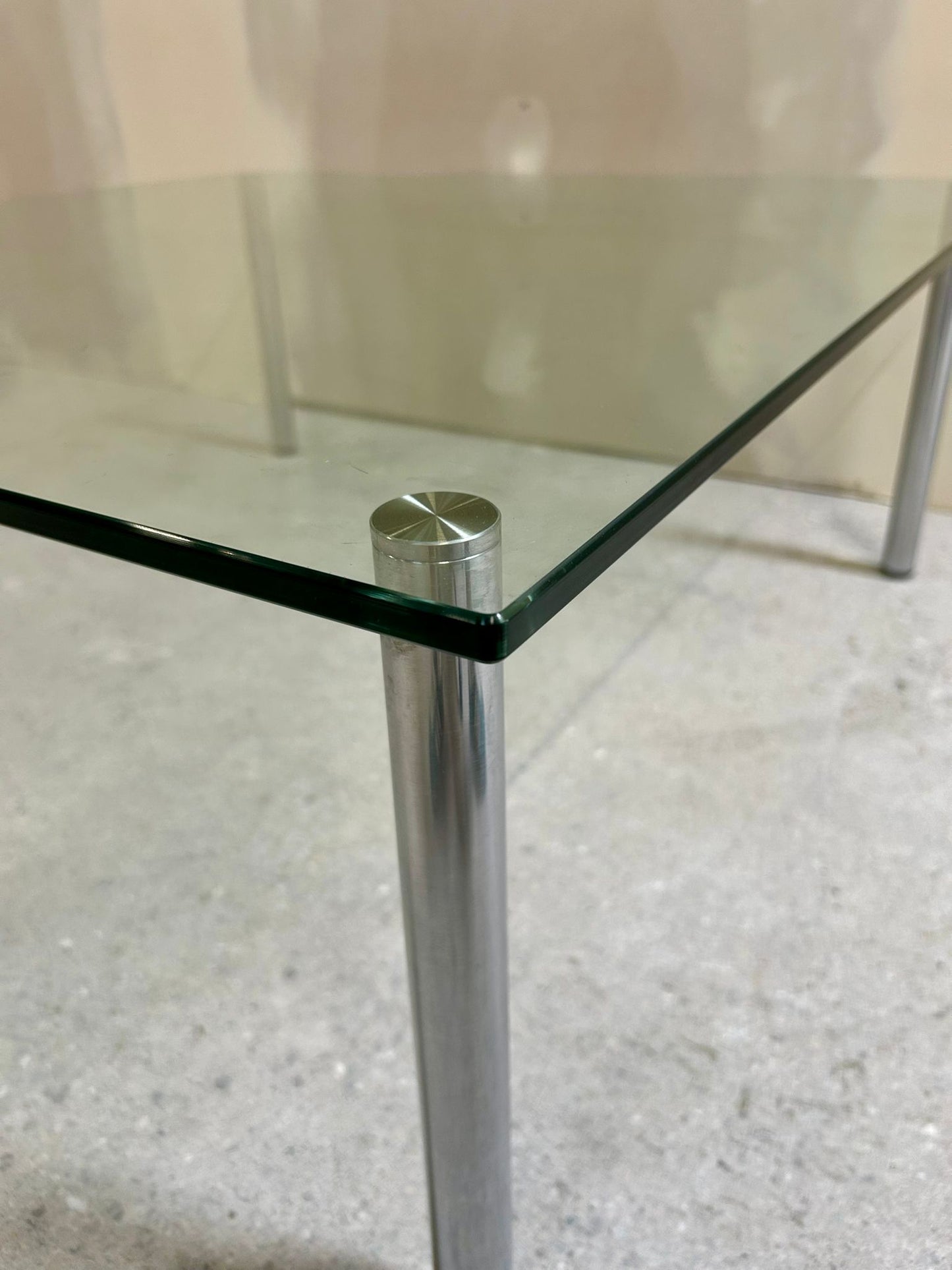 Clubtisch DRAENERT Couchtisch WHY NOT quadratisch Glas Chrom