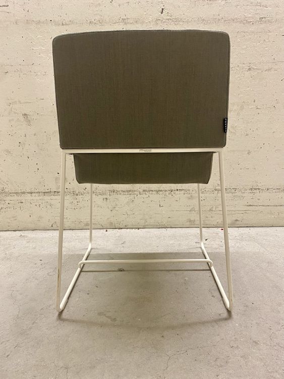 Tonic Metal - Stuhl Designermöbel Kufengestell Stoff Rossin