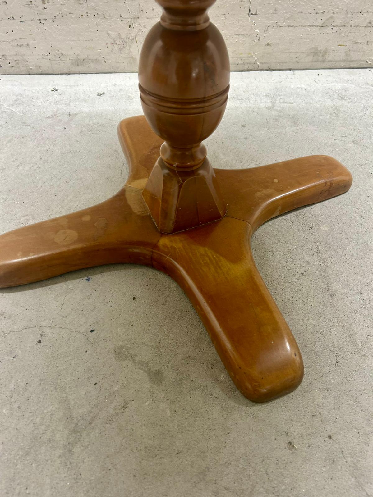Runder Holz Tisch/Beistelltisch Vintage massiv
