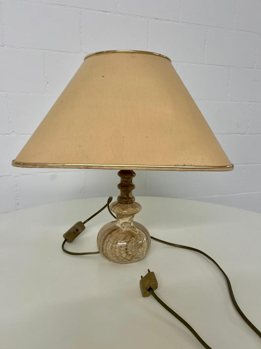 Vintage Marmor Lampe Tischlampe Nachttischlampe Marmorfuss