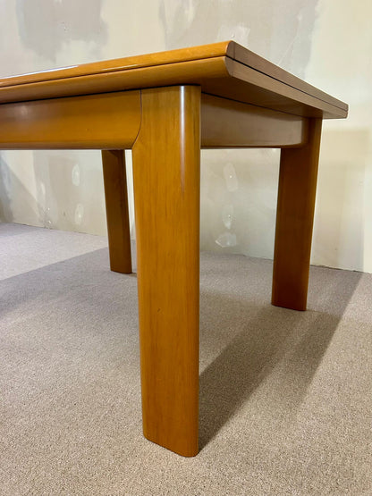 Italienischer Esstisch aus Holz im Vintage Stil aufklappbar