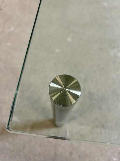 Clubtisch DRAENERT Couchtisch WHY NOT quadratisch Glas Chrom