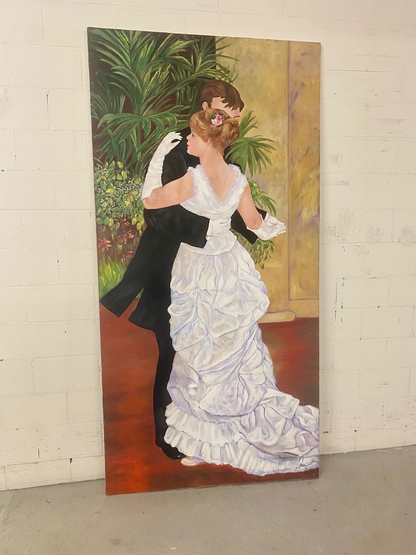 Romantisches Tanzpaar, Öl auf Leinwand Renoir Kopie