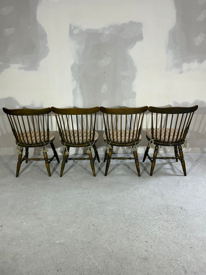 4er Set Stühle "Nesto" Vintage Skandi-Stil Mid Century Holz