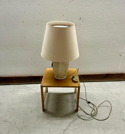Seltene Tisch Lampe Travertin Vintage 60er, Made in Italy