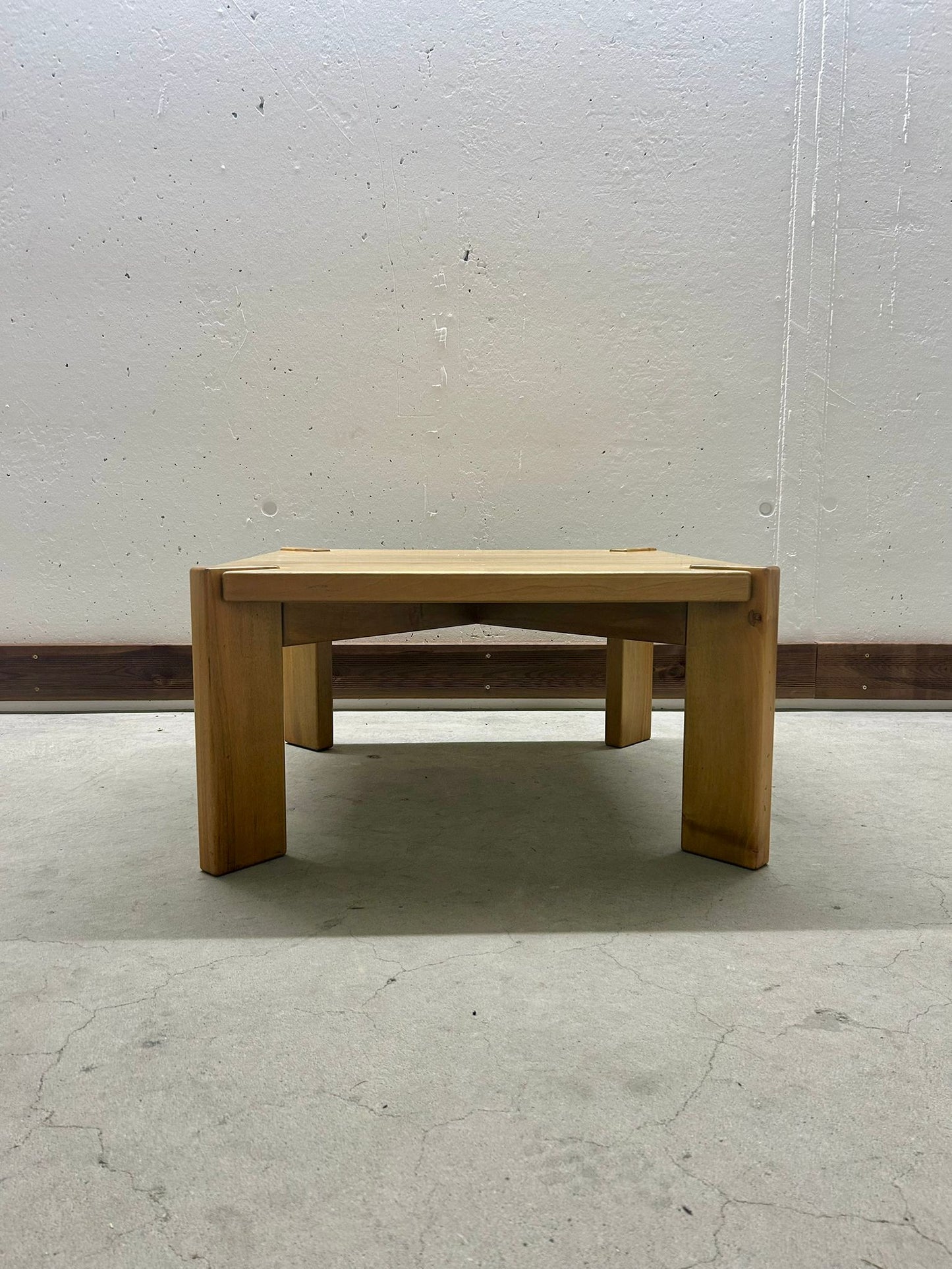 2er Set Holz Beistelltisch Massiv Vintage Couchtisch