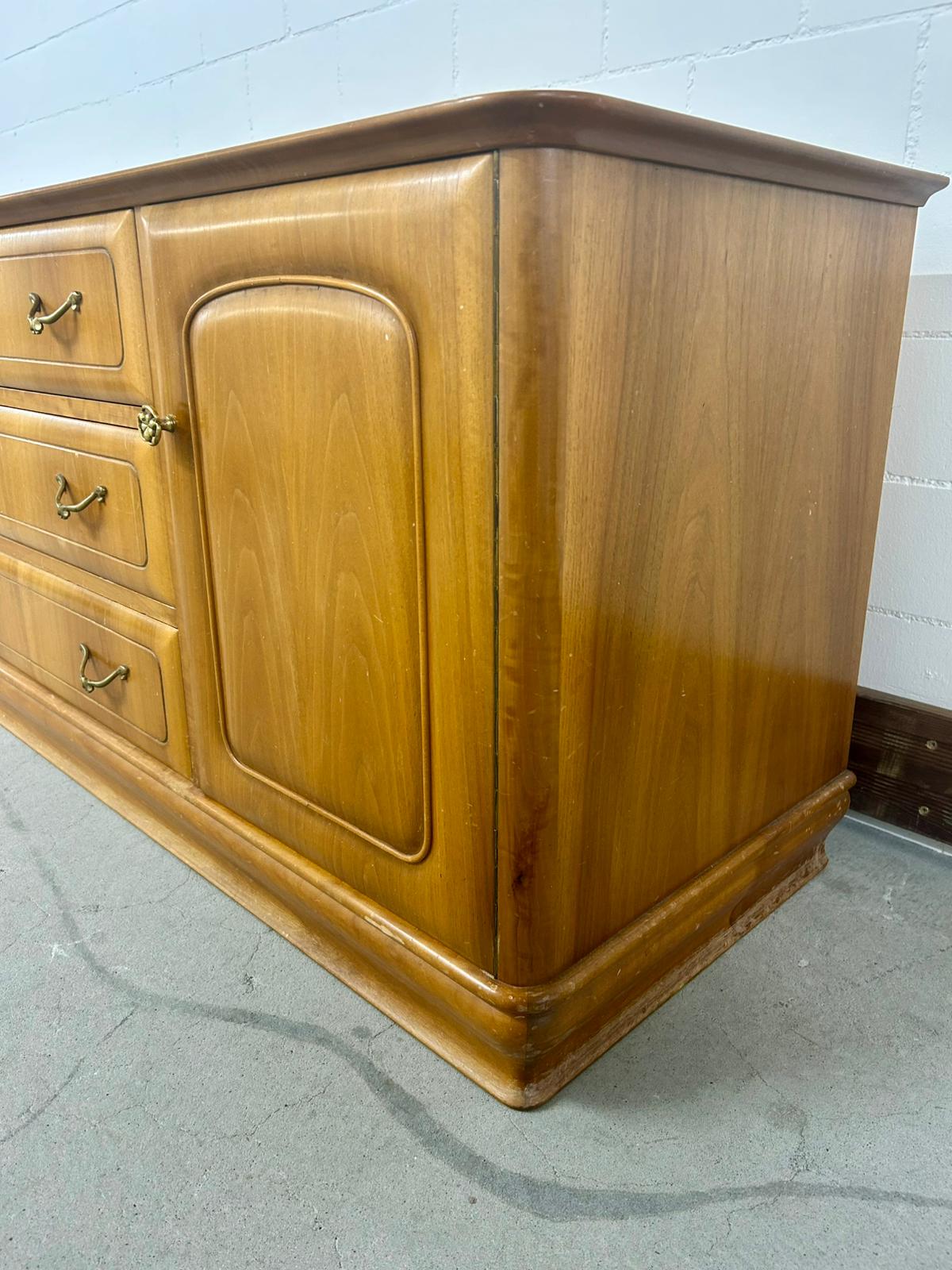 Retro Sideboard Buffet mit Schubladen Holz Vintage Kommode