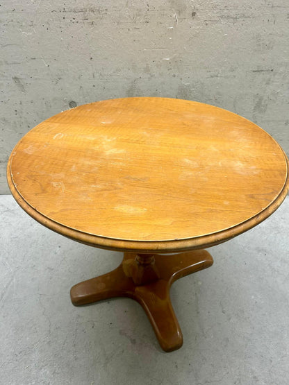 Runder Holz Tisch/Beistelltisch Vintage massiv