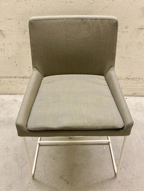 Tonic Metal - Stuhl Designermöbel Kufengestell Stoff Rossin