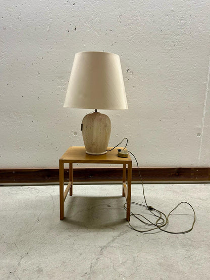 Seltene Tisch Lampe Travertin Vintage 60er, Made in Italy