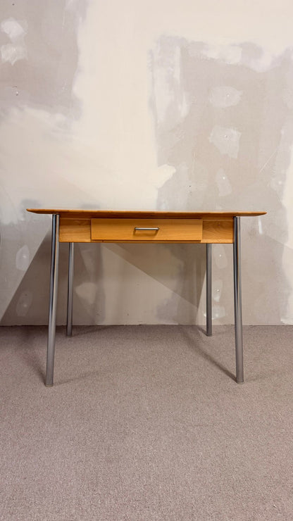 Vintage Küchentisch Esstisch Schreibtisch mit Würfelparkett