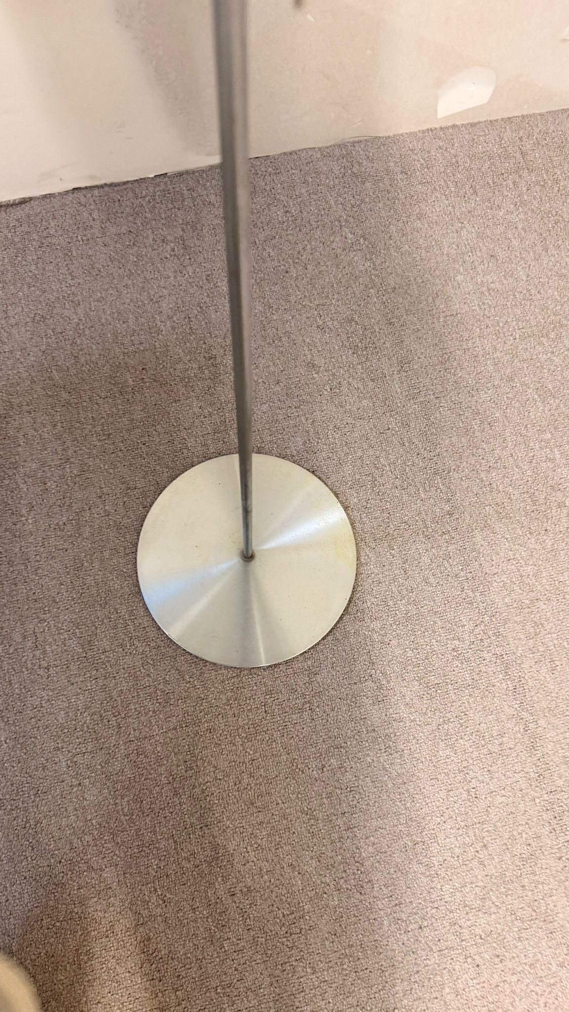 70er Vintage Aluminium Stehlampe, minimalistische Spotlampe
