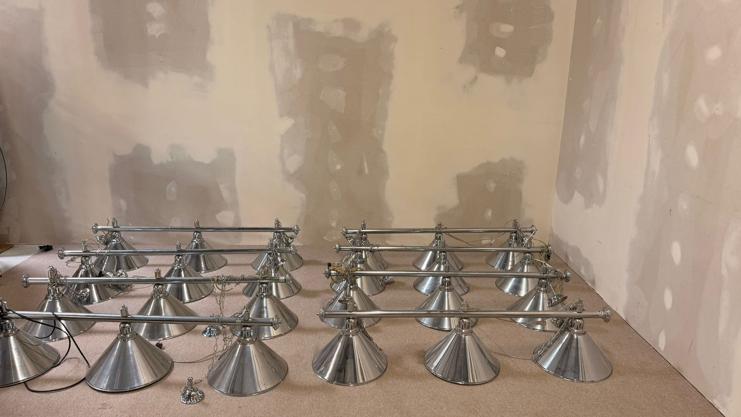 Hängelampe/ Billardlampe 3-flammig Chrom