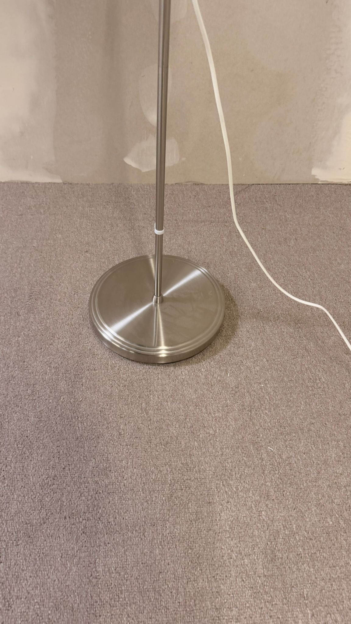 Stehlampe mit Schwanenhals Blumenmuster Lampenschirm Glas