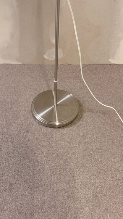 Stehlampe mit Schwanenhals Blumenmuster Lampenschirm Glas