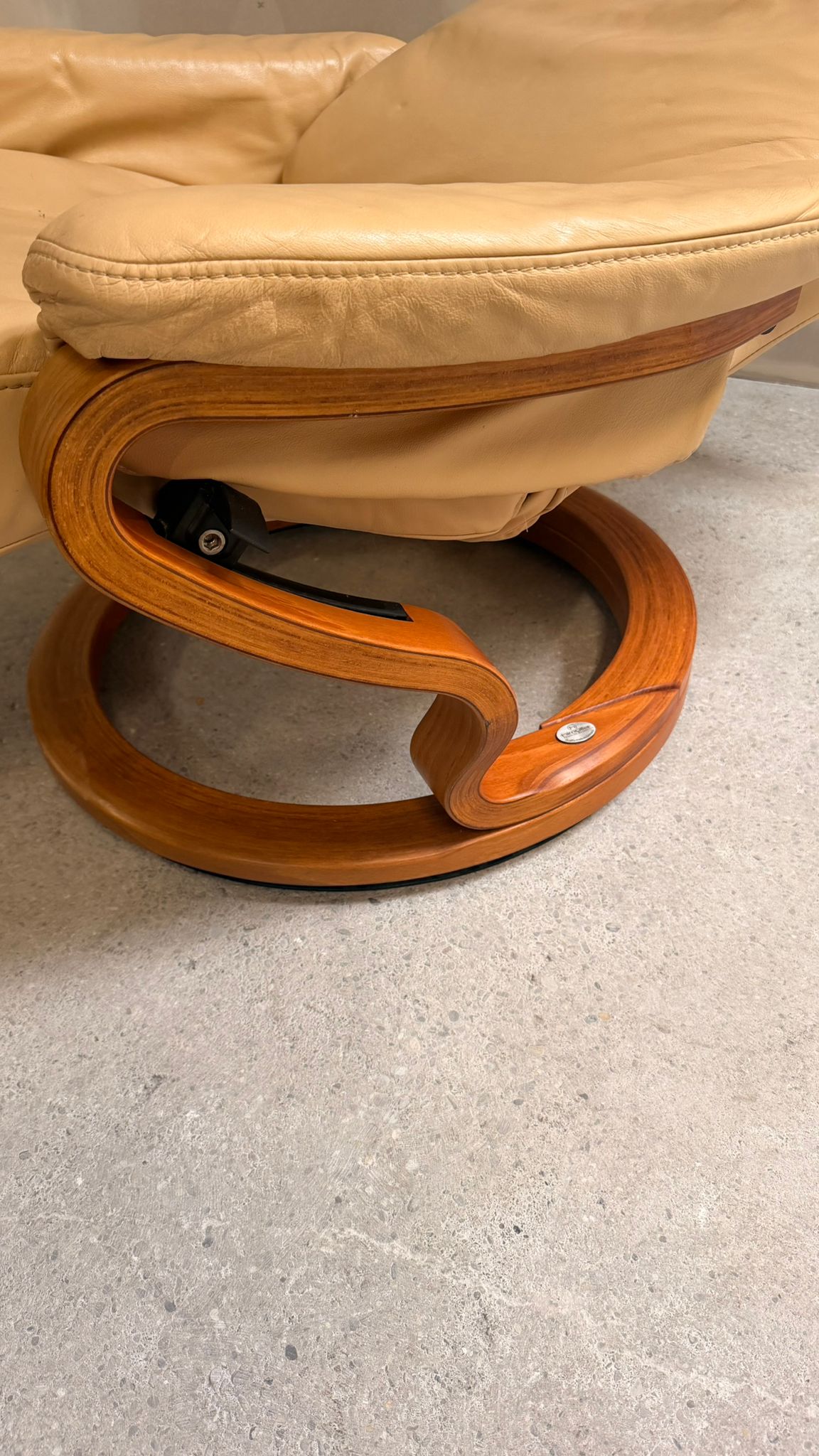 Relaxsessel aus Leder in Beige von Himolla