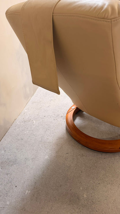Relaxsessel aus Leder in Beige von Himolla