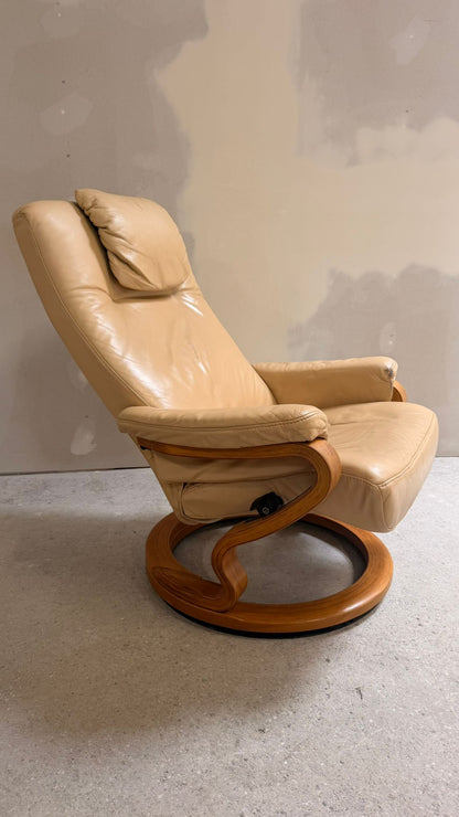 Relaxsessel aus Leder in Beige von Himolla
