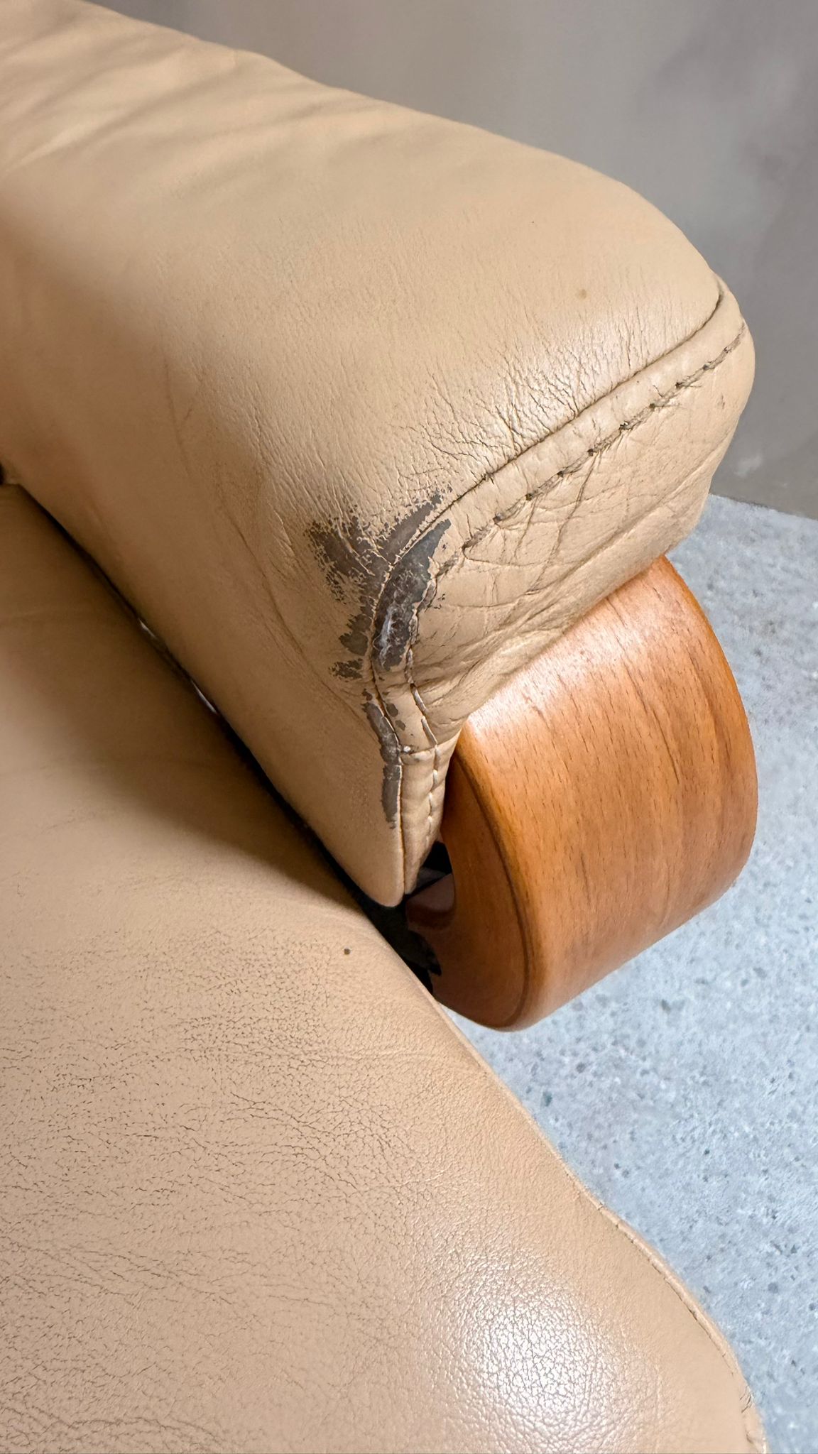 Relaxsessel aus Leder in Beige von Himolla