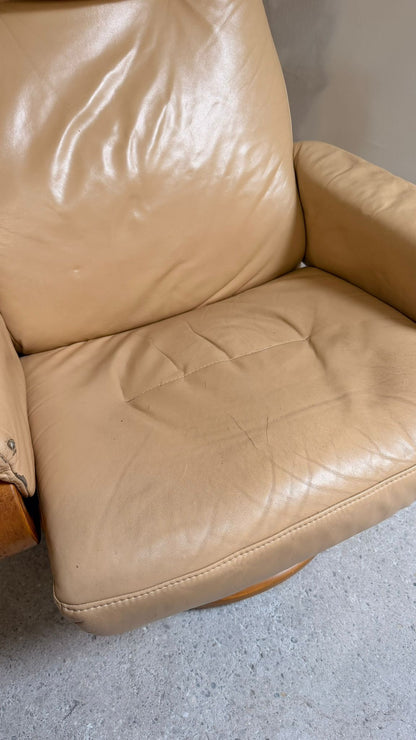 Relaxsessel aus Leder in Beige von Himolla