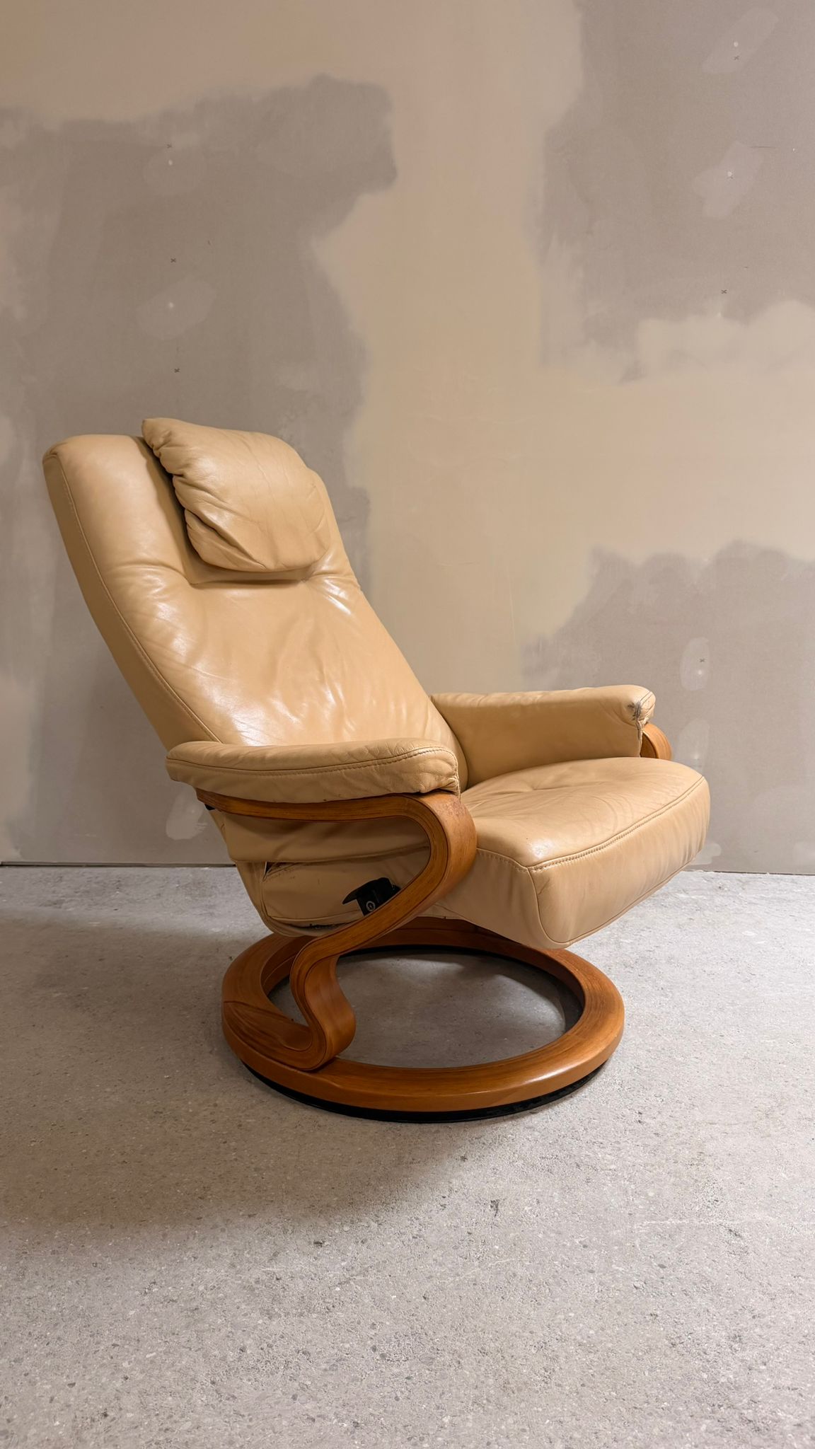 Relaxsessel aus Leder in Beige von Himolla