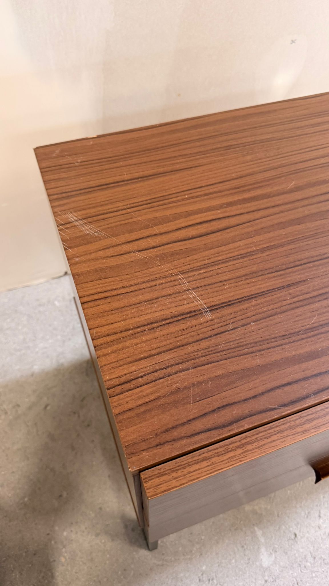 Mid Century Kommode Nachttisch mit 2 Schubladen 60er Jahre