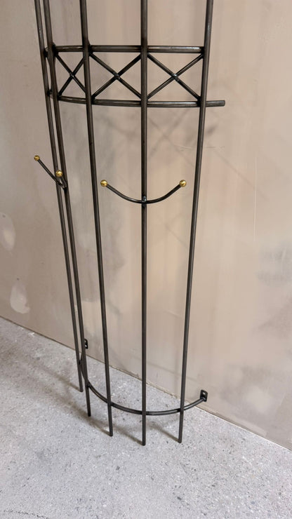 Garderobe mit Wandmontage aus Metall