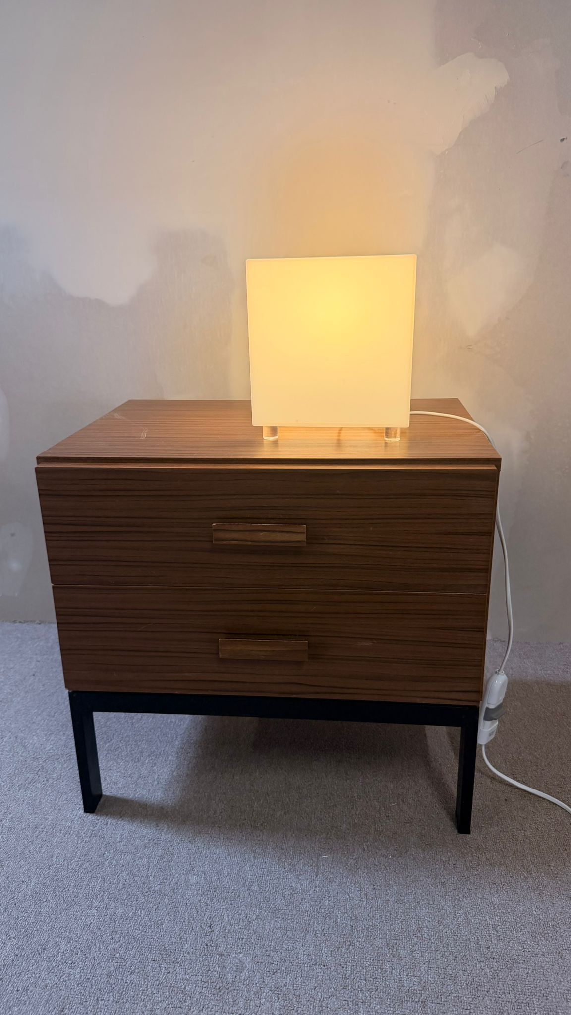 Design Cube Würfel Lampe Tischleuchte mit 3 Lichtstufen