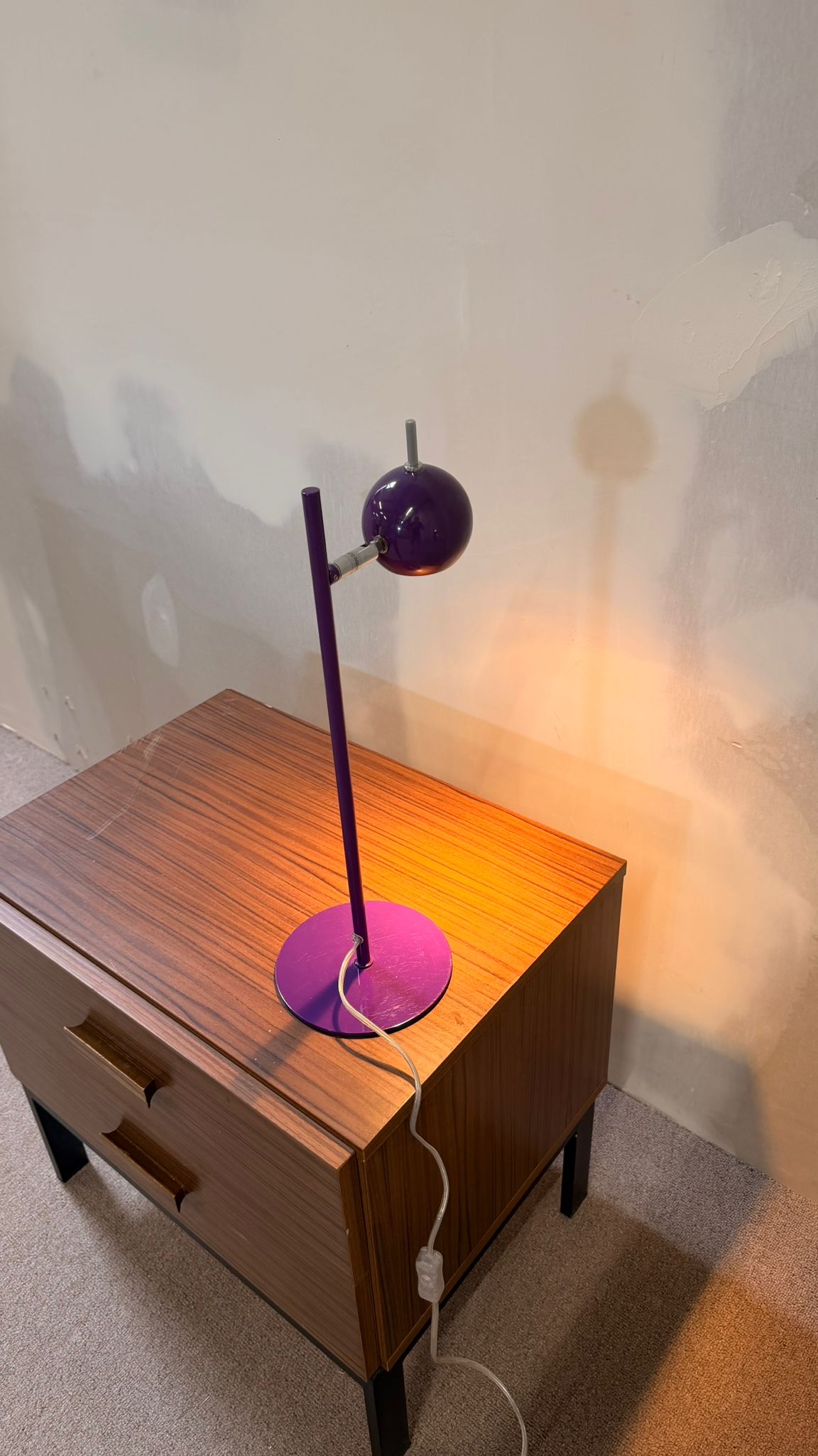 Vintage Schreibtischlampe Space Age Design Augapfel