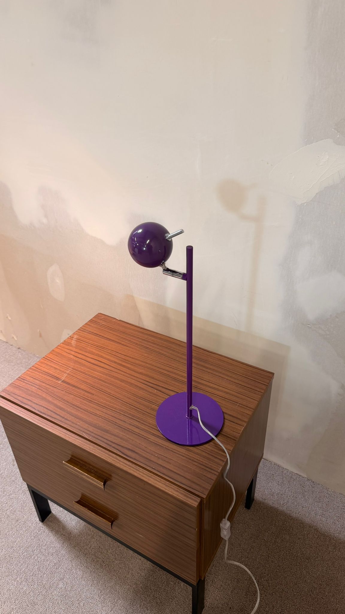 Vintage Schreibtischlampe Space Age Design Augapfel