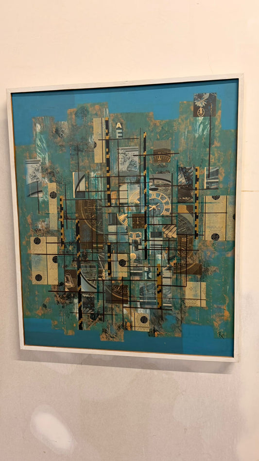 Robert Raths „Turmuhr“ – Schweizer Kunst-Collage