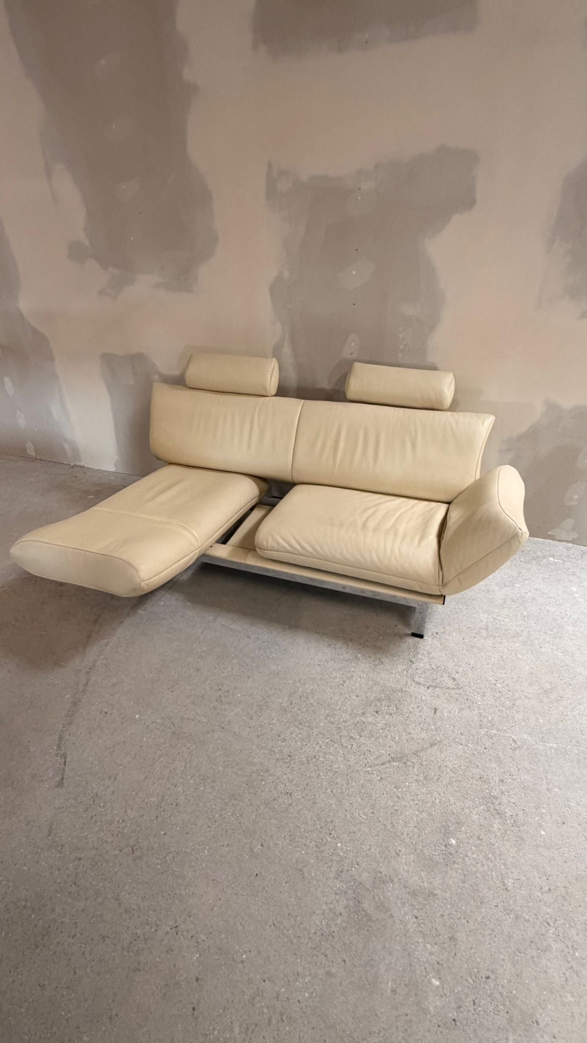 De Sede Sofa DS 140 entworfen von Reto Frigg 80`s aus Leder