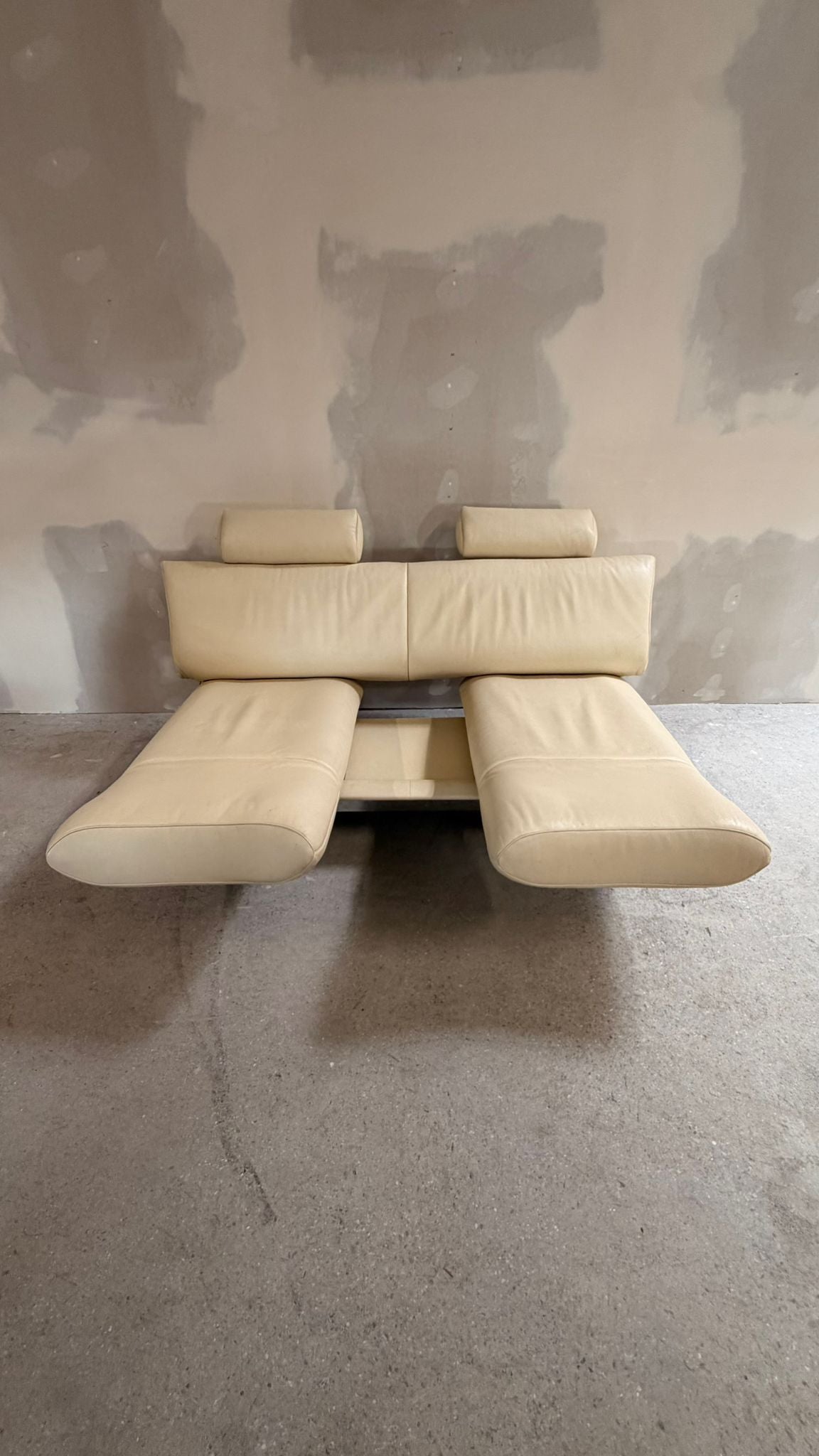 De Sede Sofa DS 140 entworfen von Reto Frigg 80`s aus Leder