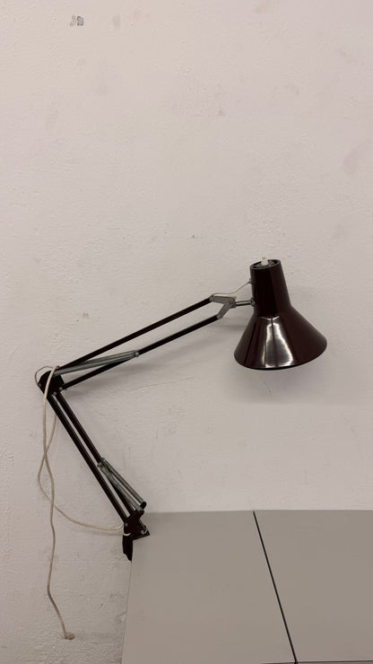 Vintage Arbeitsleuchte/ Architektenlampe mit Gelenkarm 70`s