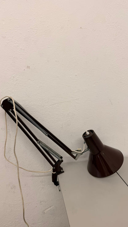 Vintage Arbeitsleuchte/ Architektenlampe mit Gelenkarm 70`s