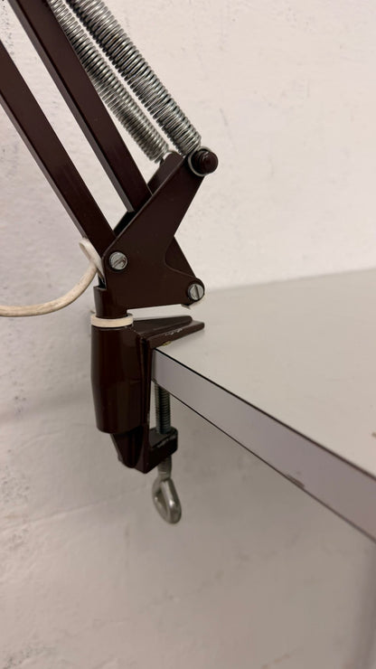 Vintage Arbeitsleuchte/ Architektenlampe mit Gelenkarm 70`s