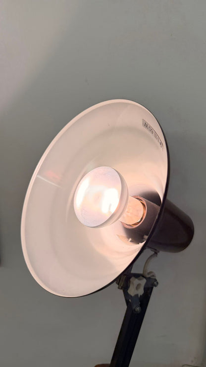 Vintage Arbeitsleuchte/ Architektenlampe mit Gelenkarm 70`s