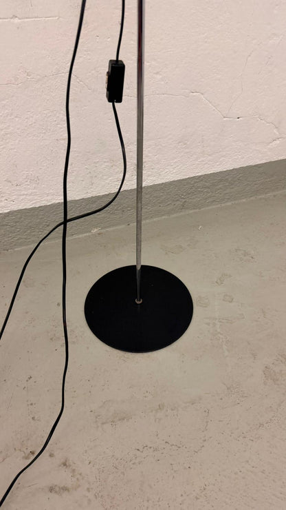 Vintage Spot Stehlampe 2-flammig Metall schwarz, verstellbar