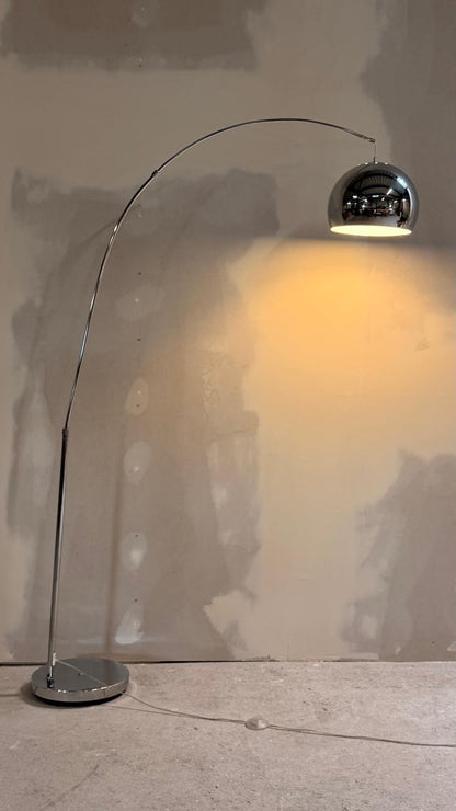Design Bogenlampe in Chrom 1-flammig
