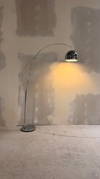 Design Bogenlampe in Chrom 1-flammig