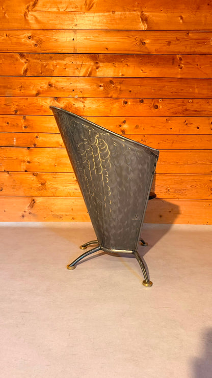 Postmoderner skulpturaler Sessel von Steel Line aus den 80er