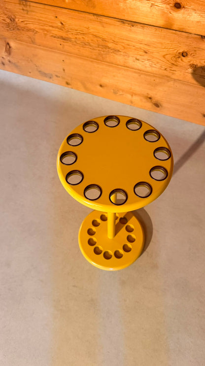 Vintage Design Regenschirmständer Gelb aus den 80er