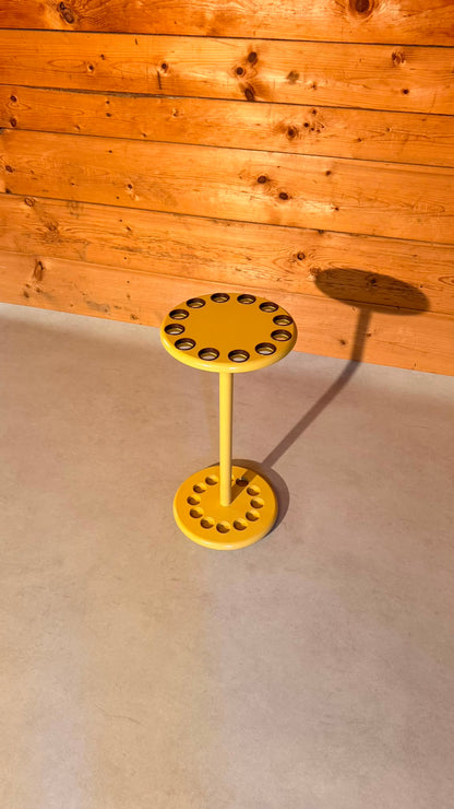 Vintage Design Regenschirmständer Gelb aus den 80er