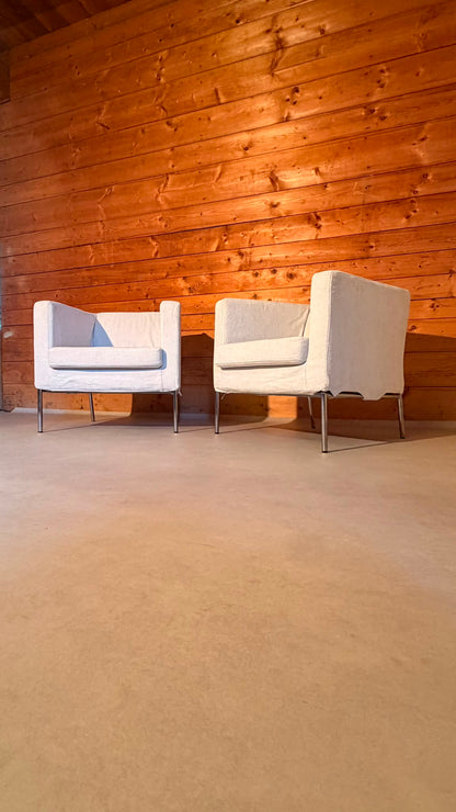 IKEA KLAPPSTA Clubsessel Lounge Sessel Stoff